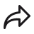 Icon of a paper airplane pointing right, symbolizing a share or send action.